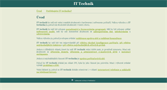 Desktop Screenshot of it-technik.cz